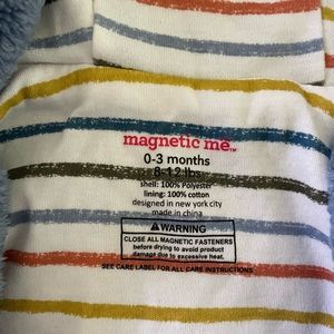 Magnetic Me winter fleece pram, bodysuit